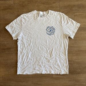 Karl Lagerfeld White and Blue Graphic Tee men XXL